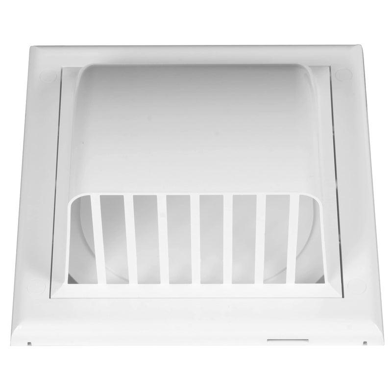 Awenta 6'' Inch Exhaust Hood Vent with Rain Cover, White, Outdoor Air Vent Cover, HVAC Clothes Dryer Vent Duct Cover, 10'' x 10'' Inch Exhaust Cap - 150MM (250X250MM) - Image 4